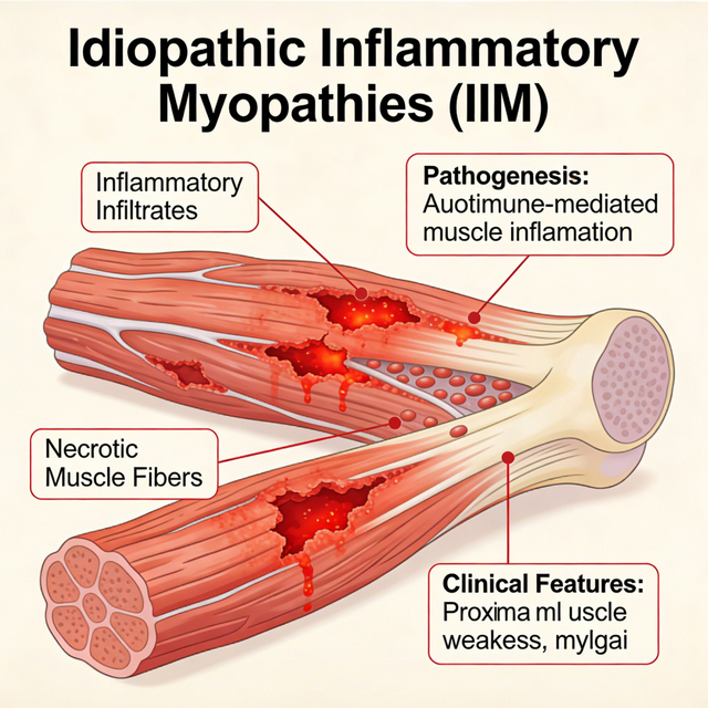 Model Miopati Peradangan Idiopatik Tikus (IIM).